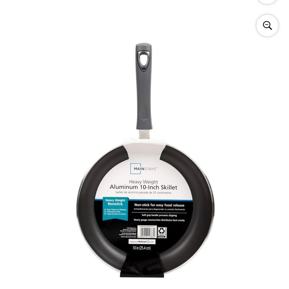 Mainstays Gray Heavy Duty Frypan